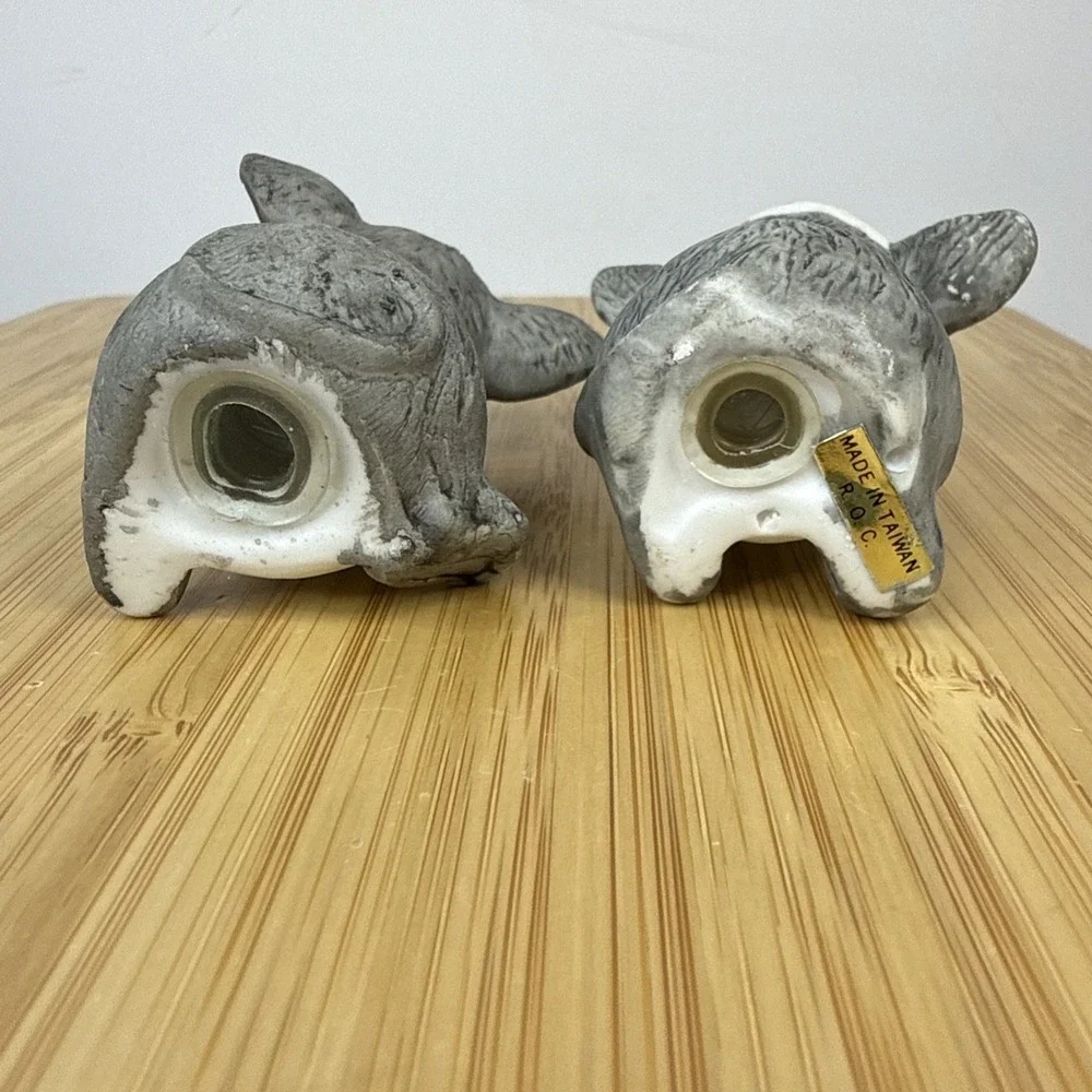 VTG‎ Anthropomorphic Christmas Mice Mouse Ceramic Salt & Pepper Shakers Taiwan